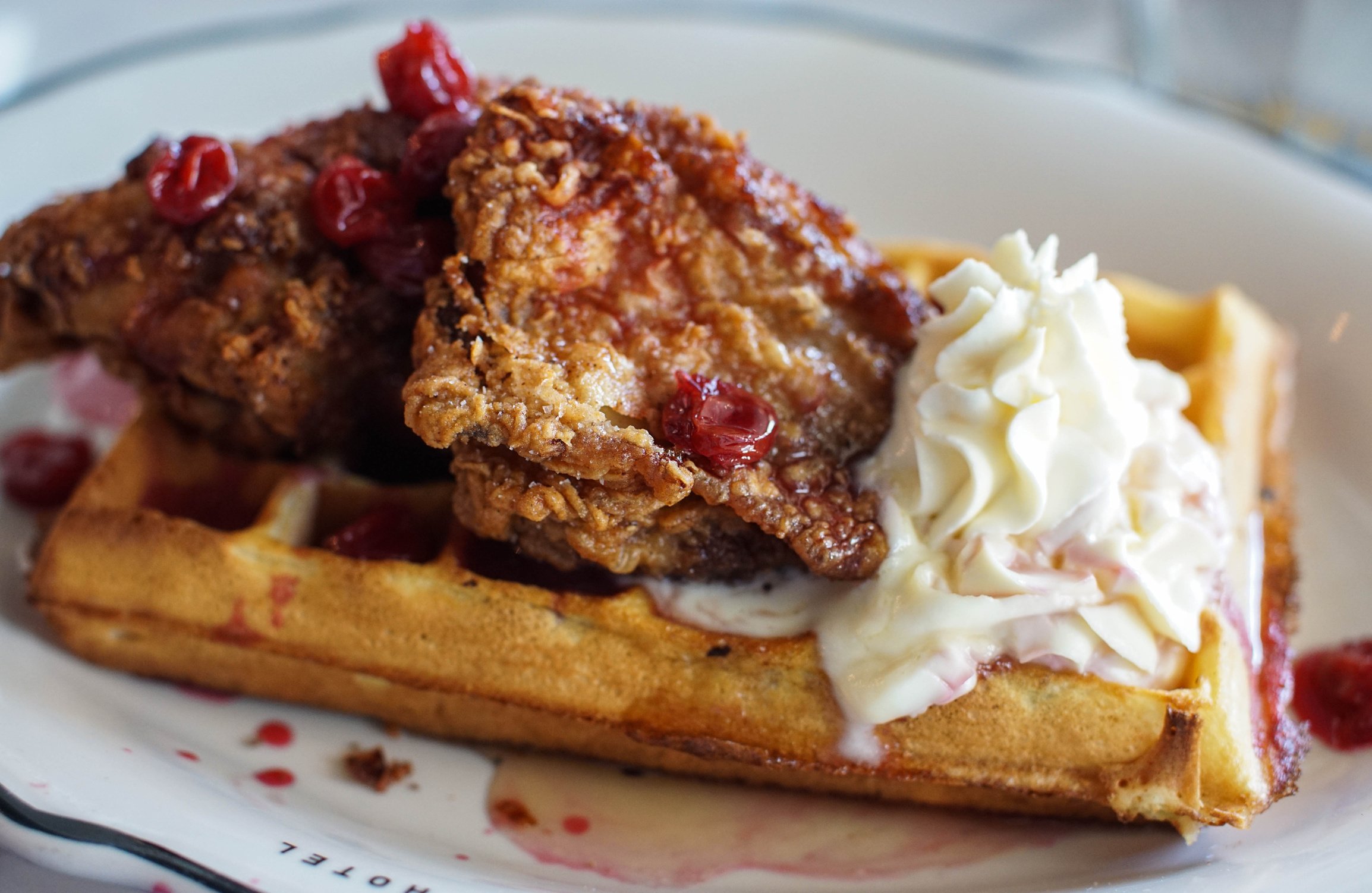 chicken and waffles